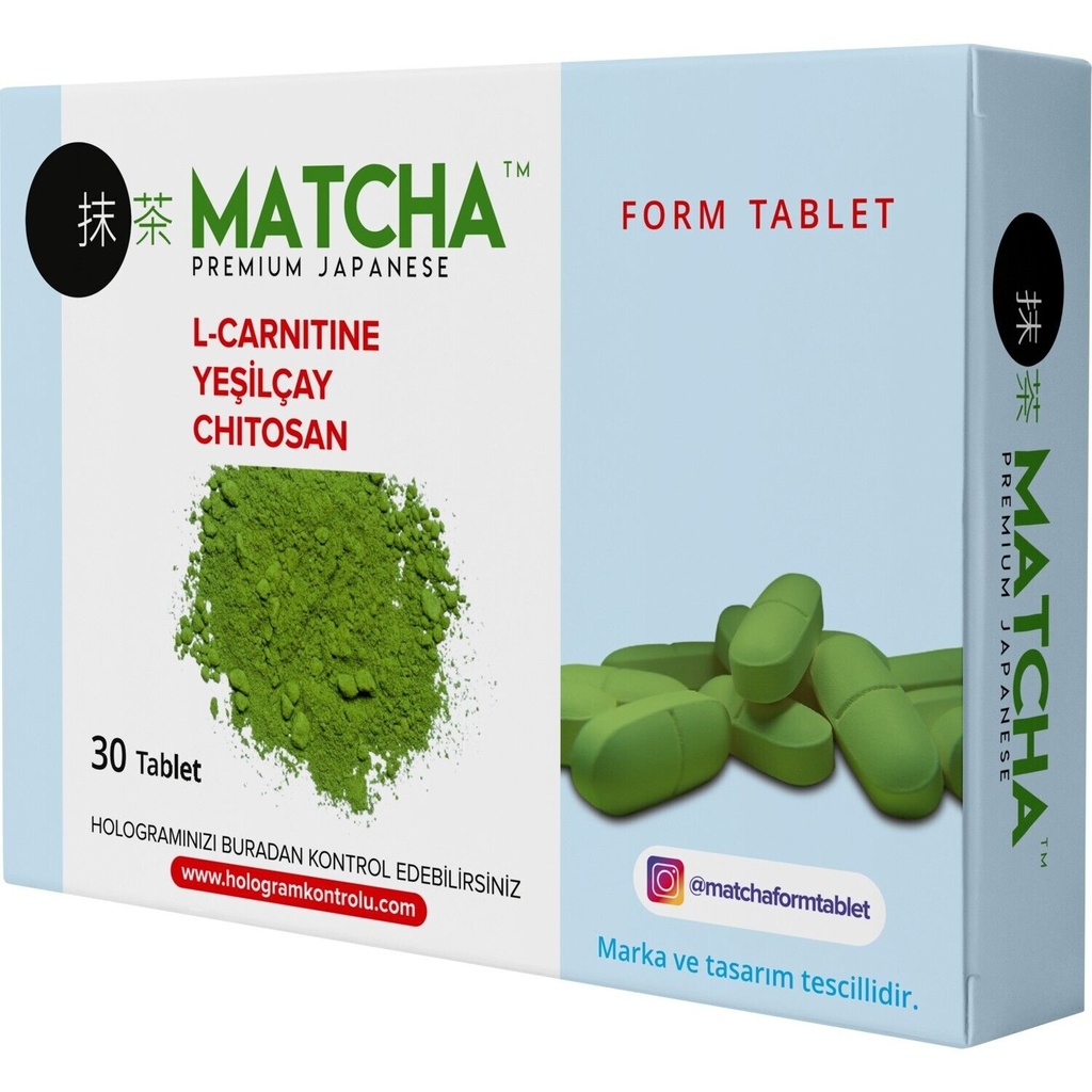 MATCHA Premium Japanese Green Tea NATURAL Detox Antioxidant Burner 30 Tablets