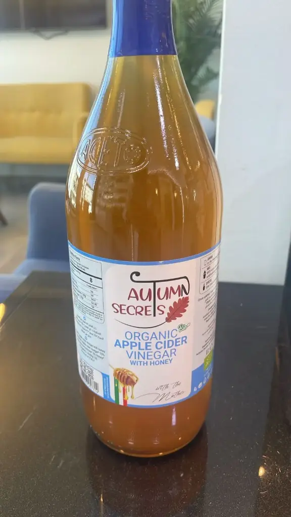 خل التفاح العضوي الزنجبيل